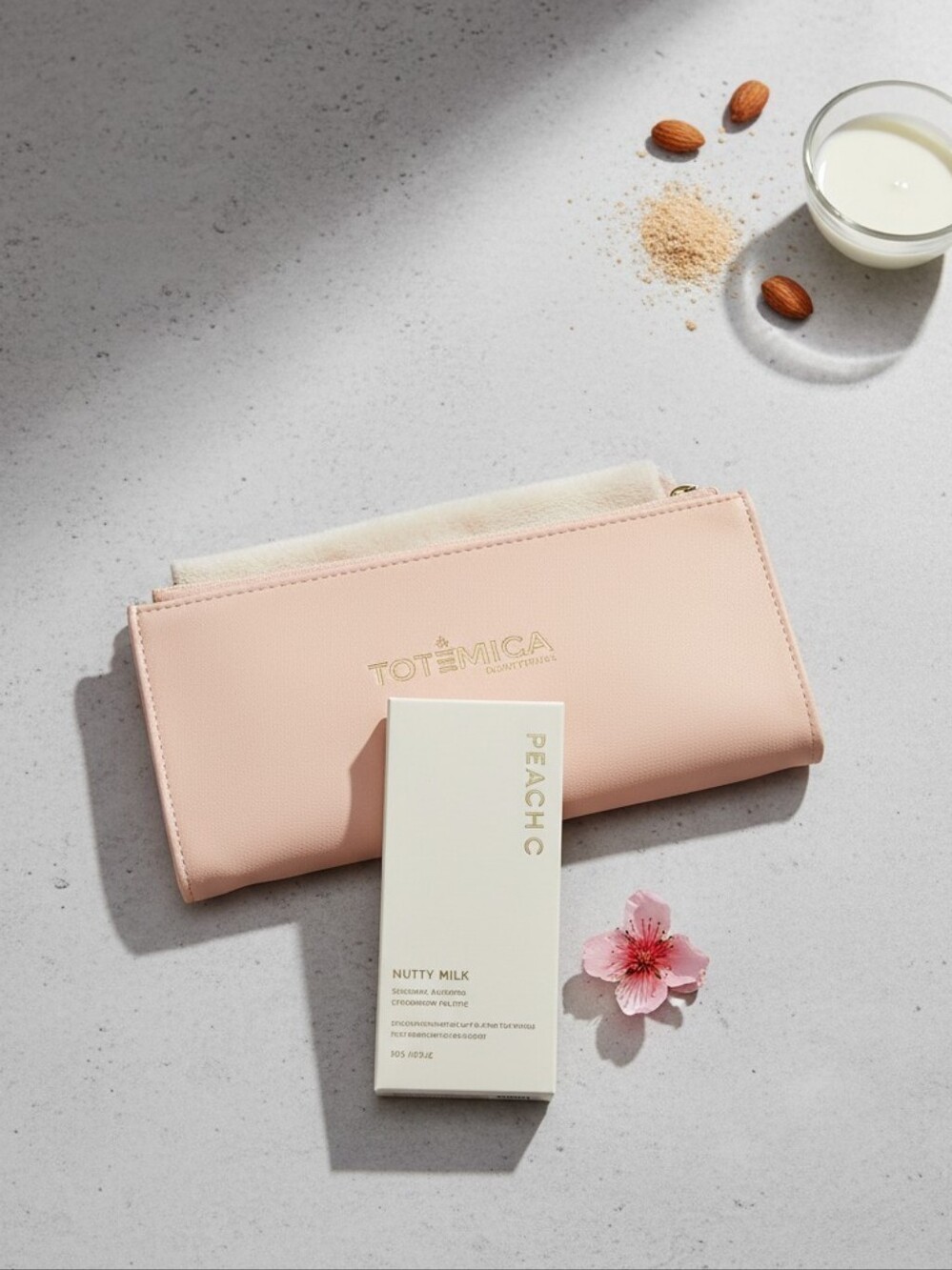 NWT Peach C Nutty Milk Eyeshadow Palette & Totemica 10pc Brush Roll Set Bundle